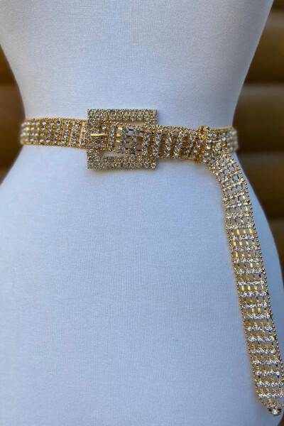 9033 Bym Taşlı Kemer Gold 