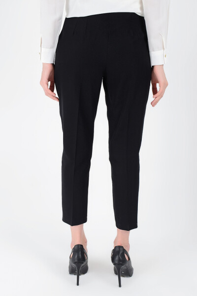 Fermuarlı Cep Detaylı Kalem Pantolon 0201 Siyah - 3