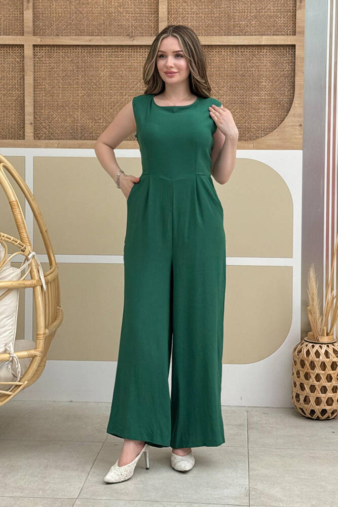 Şalıyla Birlikte Tulum ve Abaya İkili Takım 8519 Zümrüt - 2