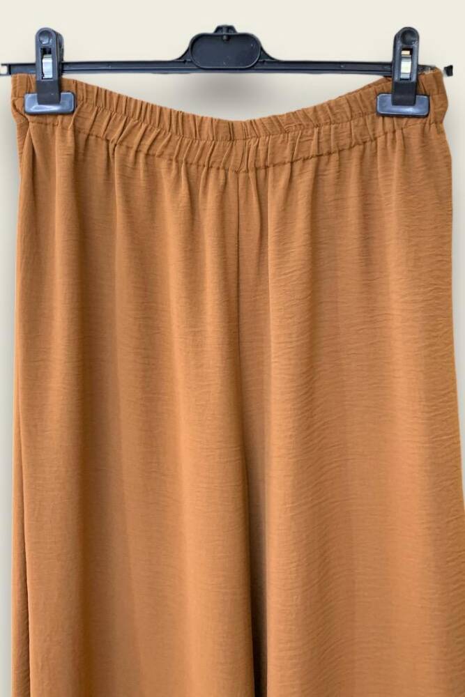 Taş İşleme Detaylı Pantolonlu Tunik Takım 8464 Taba - 3
