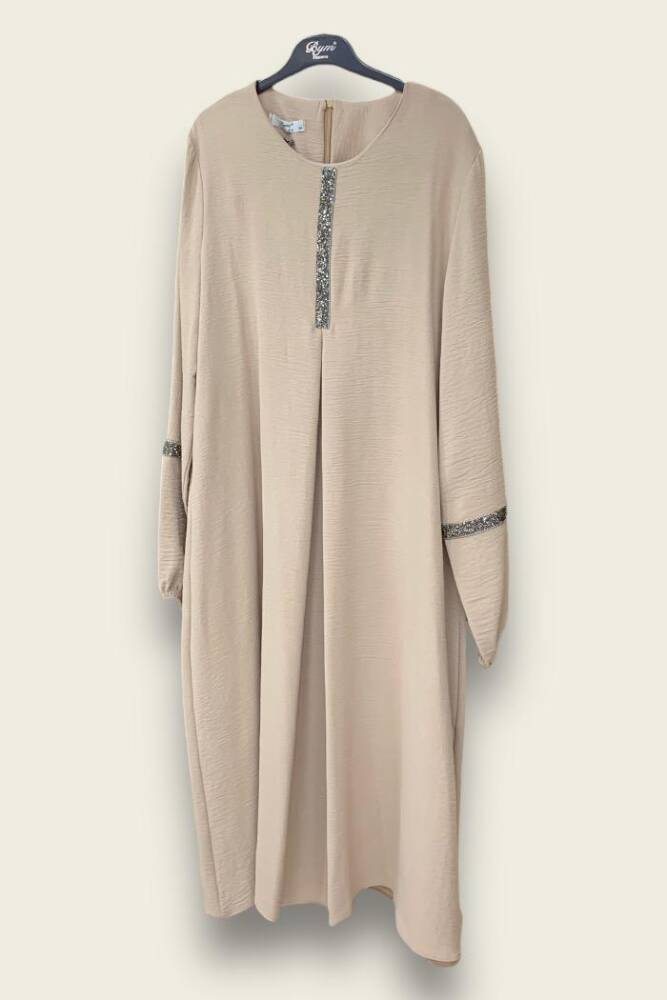 Taş İşleme Detaylı Pantolonlu Tunik Takım 8464 Taş - 2